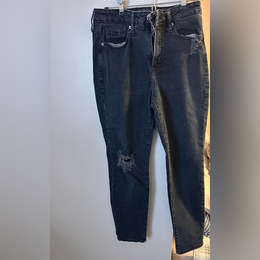 Old Navy Women's Distressed Dark Jeans